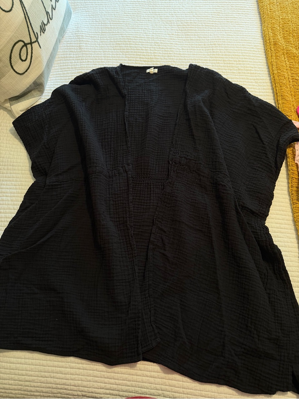 aerie Black Lightweight Women's Swim Coverup Kimono